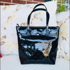 Kate Spade Small Black Patent Leather Tote